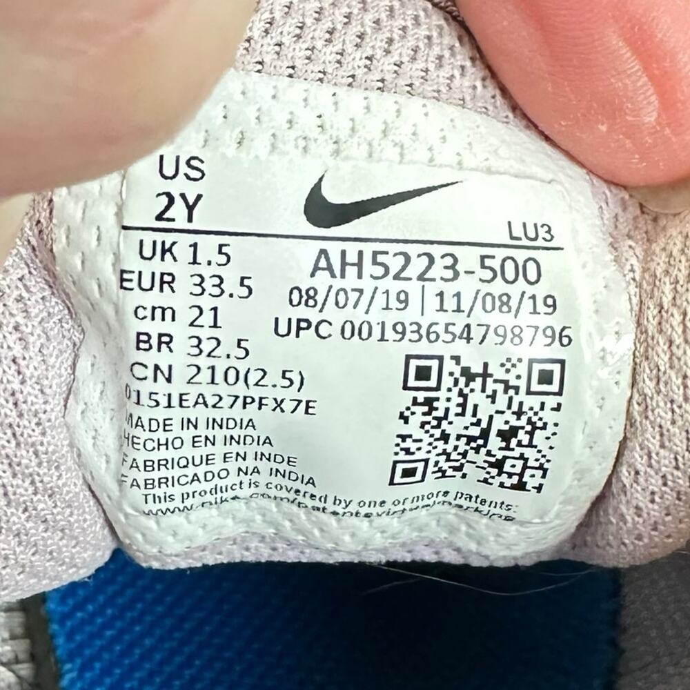 Nike Air Max Axis AH5222-500 Kids Iced Lilac Photon Dust Run Youth Size 2Y - Picture 6 of 7